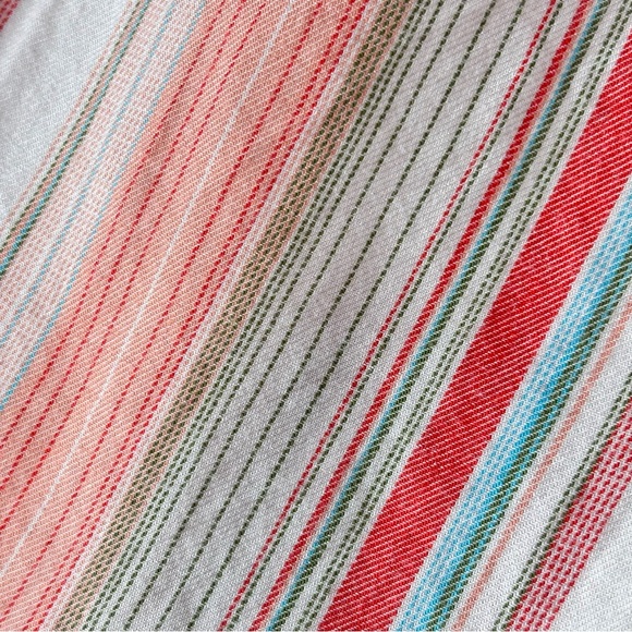 Beachlunchlounge Striped Flutter Sleeve Top Blouse Women's Size Medium - Picture 9 of 11